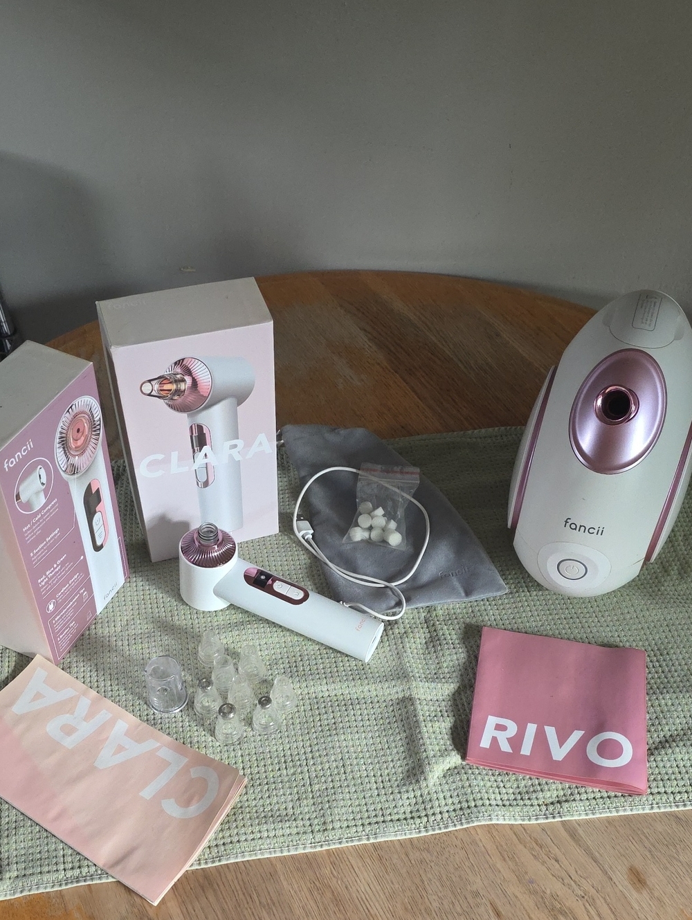 Fancii Rivo, Facial Steamer And Clara Microdermabrasion Tool